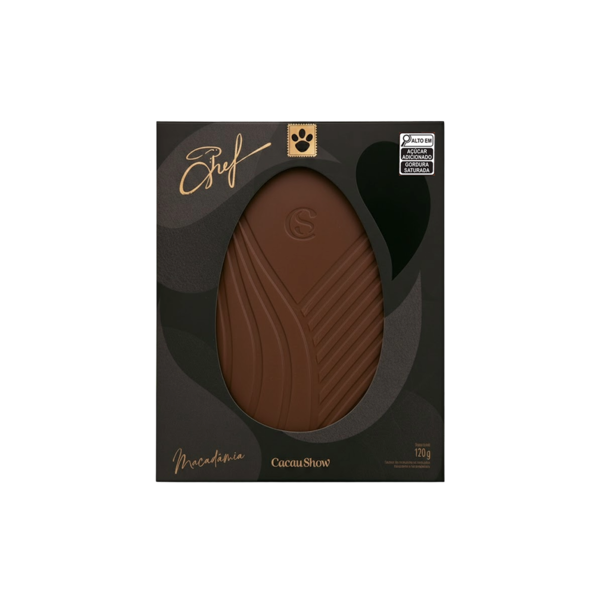 Tablete do Chef ao Leite com Macadâmia 120g